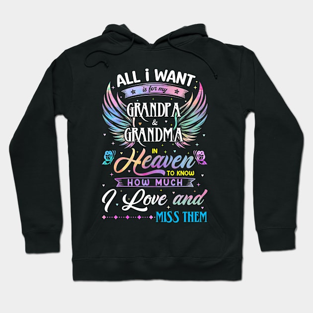 I Love and Miss Them Memorial Grandpa and Grandma Hoodie by Zaaa Amut Amut Indonesia Zaaaa